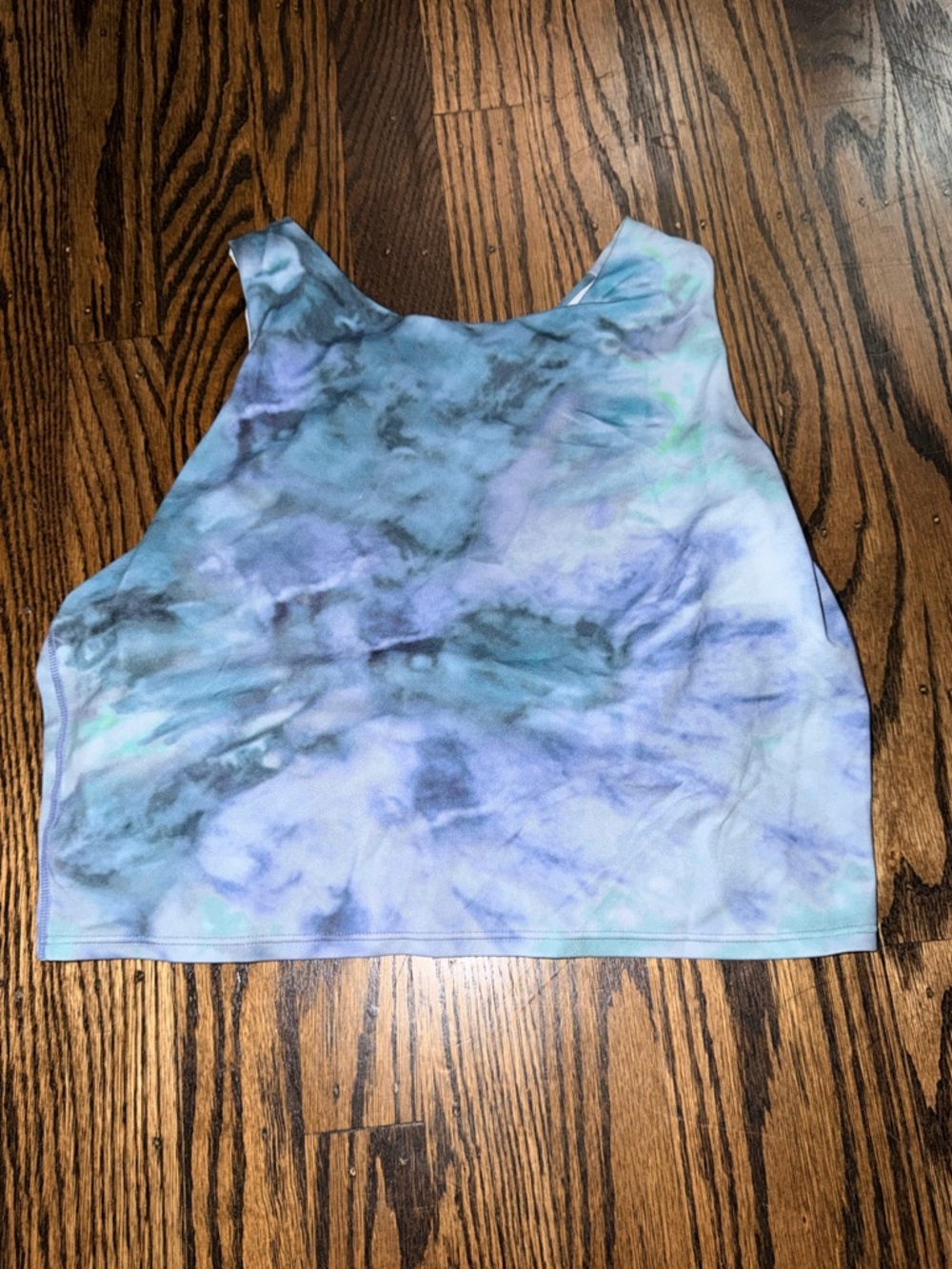 Athleta Tie-Dye long bra Top - Blue, Purple, Teal medium